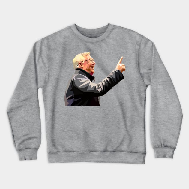 Sir Alex Ferguson Crewneck Sweatshirt by Worldengine